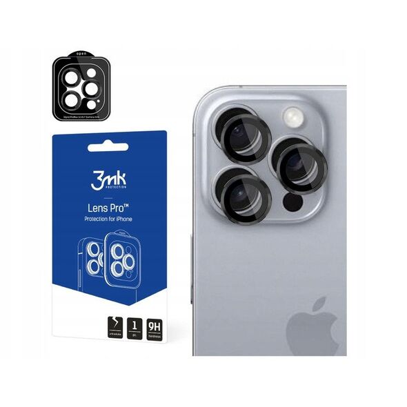 3mk Lens Protection Pro Black (ME) pro Apple iPhone 16/16 Plus
