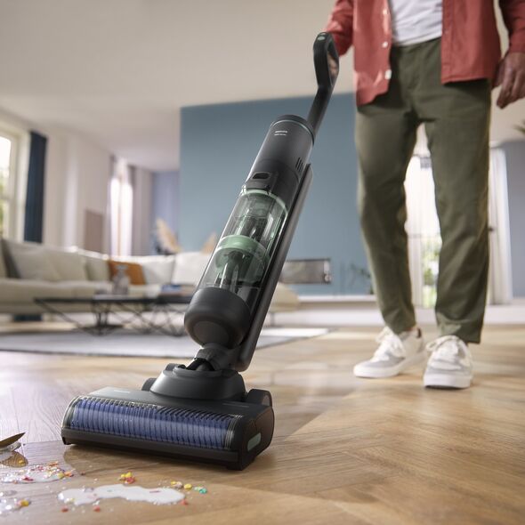 Philips 7000 series XW7263/11 okurzacz na kiju/szczotka elektryczna Odkurzacz stojący 2 w 1 Bateria Suchy i Mokry Bez worka 0,45 l Szary