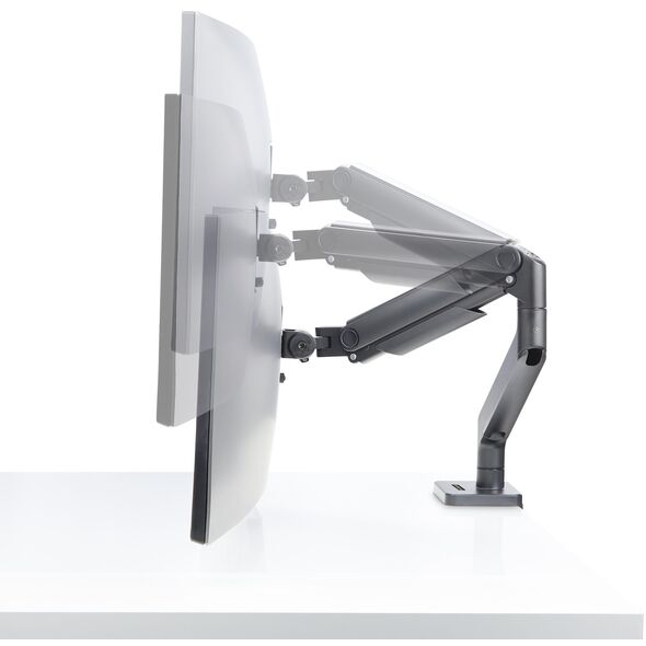 StarTech H1M1AG1-MONITOR-ARM uchwyt / stojak do monitorów 124,5 cm (49") Biurko Czarny