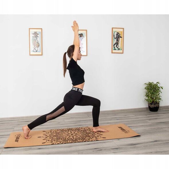 KORKOWA MATA DO ĆWICZEŃ JOGI 183x61x0.4CM ENERO FIT
