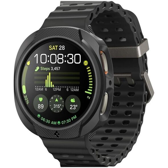 OBUDOWA SPIGEN DO SAMSUNG GALAXY WATCH 8 40 mm, Czarne Etui, Nakładka
