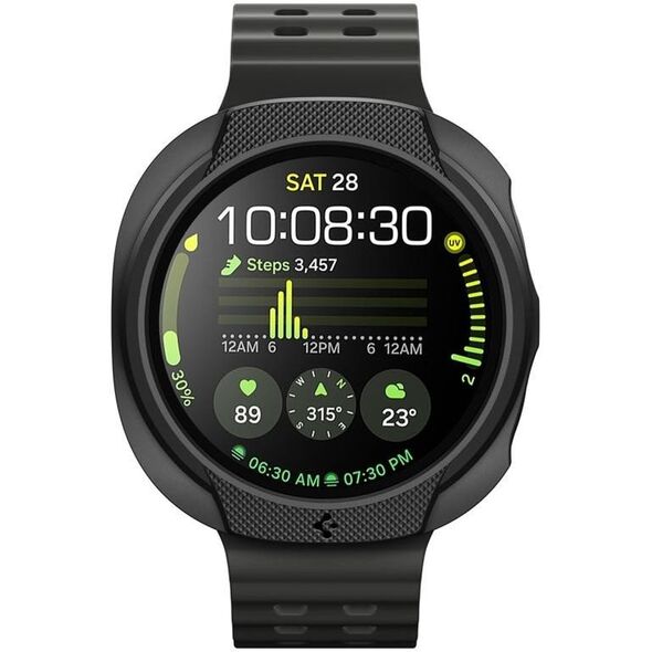 OBUDOWA SPIGEN DO SAMSUNG GALAXY WATCH 8 40 mm, Czarne Etui, Nakładka
