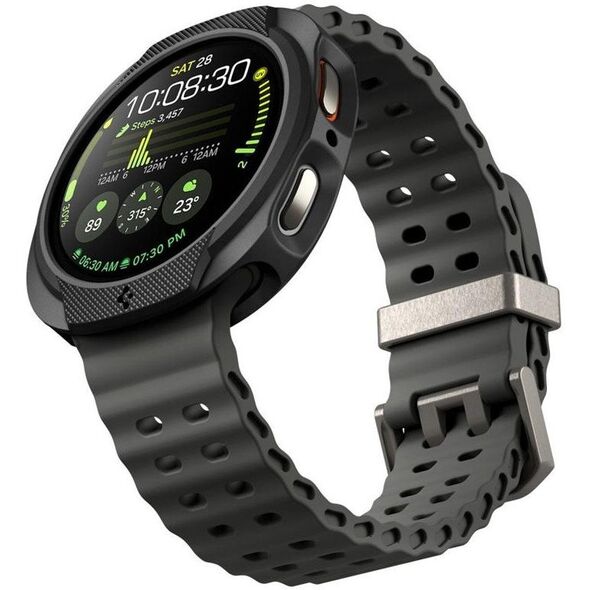 OBUDOWA SPIGEN DO SAMSUNG GALAXY WATCH 8 40 mm, Czarne Etui, Nakładka