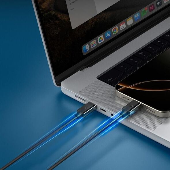 CZARNY KABEL SPIGEN USB C 1M SZYBKIE ŁADOWANIE, Odporny, Wytrzymały, PD 60W