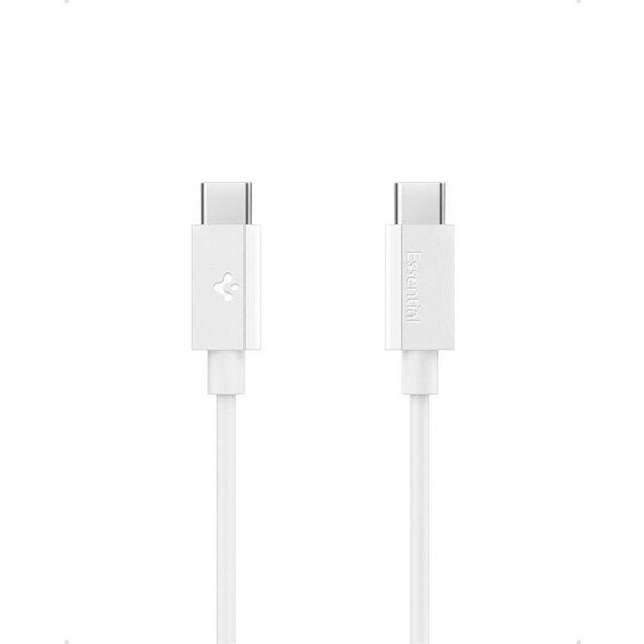 BIAŁY KABEL SPIGEN USB C 1M SZYBKIE ŁADOWANIE, Odporny, Wytrzymały, PD 60W