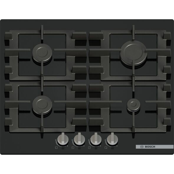 Bosch Serie 4 PNP6B6K40 płyta kuchenna Czarny Wbudowany 59 cm Gaz 4 stref(y)