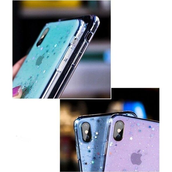 Wozinsky Wozinsky Star Glitter błyszczące etui pokrowiec z brokatem Samsung Galaxy A42 5G różowy