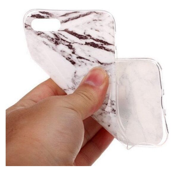 Wozinsky Wozinsky Marble żelowe etui pokrowiec marmur Samsung Galaxy M51 biały