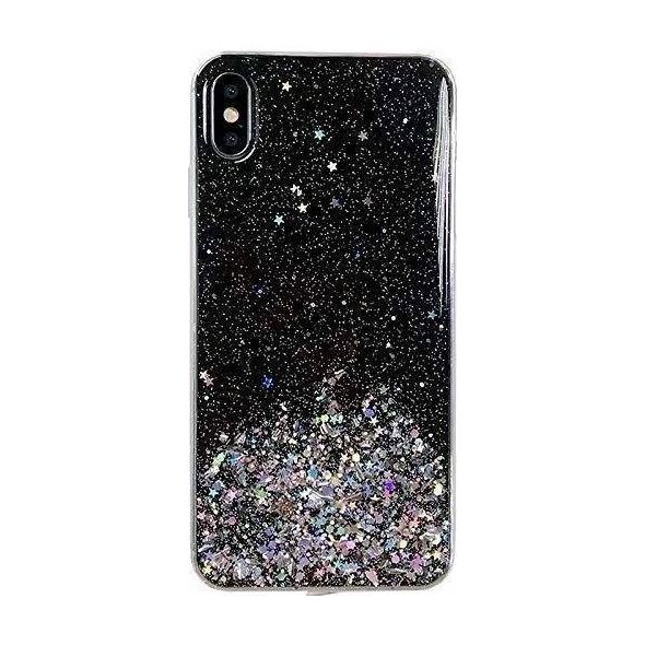 Wozinsky Wozinsky Star Glitter błyszczące etui pokrowiec z brokatem Samsung Galaxy S21+ 5G (S21 Plus 5G) czarny
