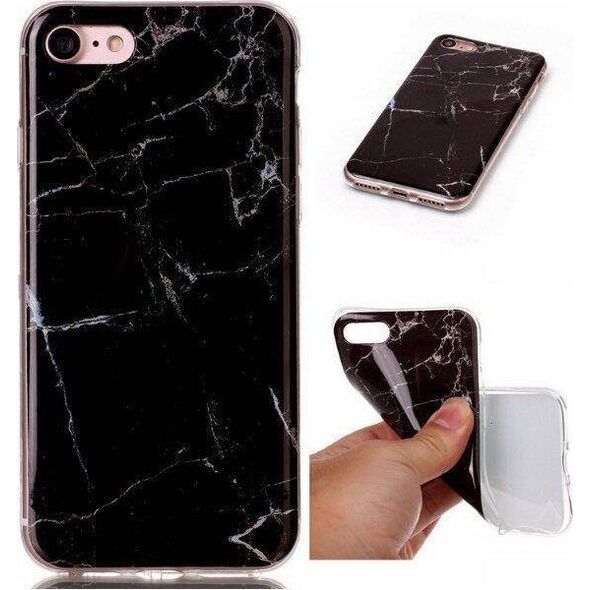 Wozinsky Wozinsky Marble żelowe etui pokrowiec marmur Samsung Galaxy S21+ 5G (S21 Plus 5G) czarny