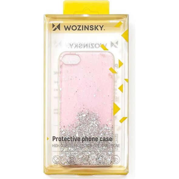 Wozinsky Wozinsky Star Glitter błyszczące etui pokrowiec z brokatem Samsung Galaxy A72 4G przezroczysty