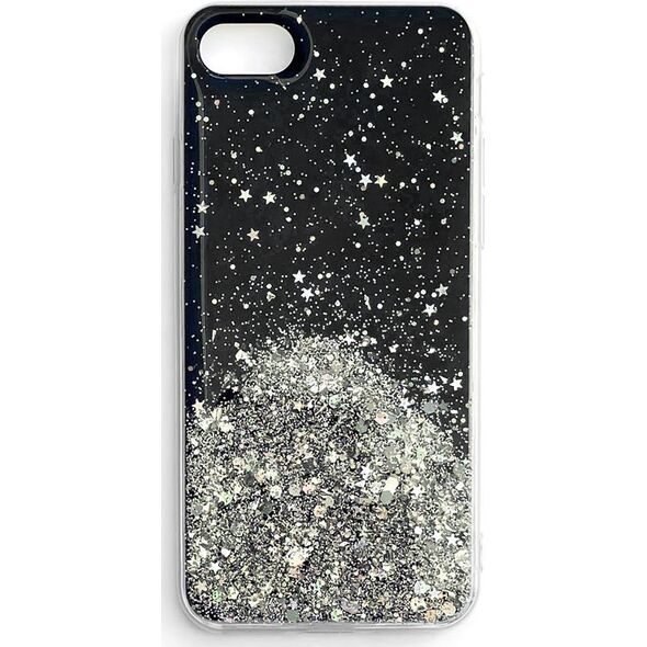 Wozinsky Wozinsky Star Glitter błyszczące etui pokrowiec z brokatem Samsung Galaxy A72 4G czarny