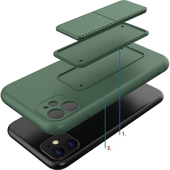 Wozinsky Wozinsky Kickstand Case elastyczne silikonowe etui z podstawką iPhone 12 Pro Max szary
