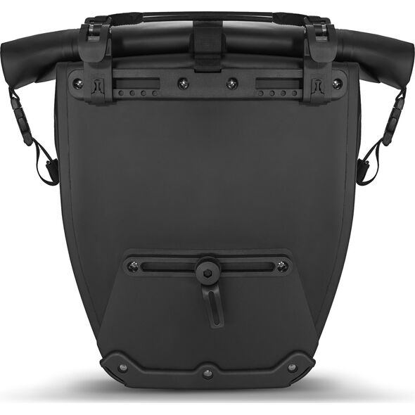 Wozinsky Wodoodporna torba rowerowa sakwa na bagażnik 25l 2w1 czarny (WBB24BK)