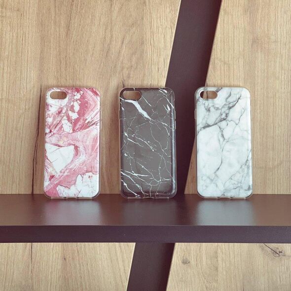 Wozinsky Wozinsky Marble żelowe etui pokrowiec marmur Samsung Galaxy S22 Ultra biały