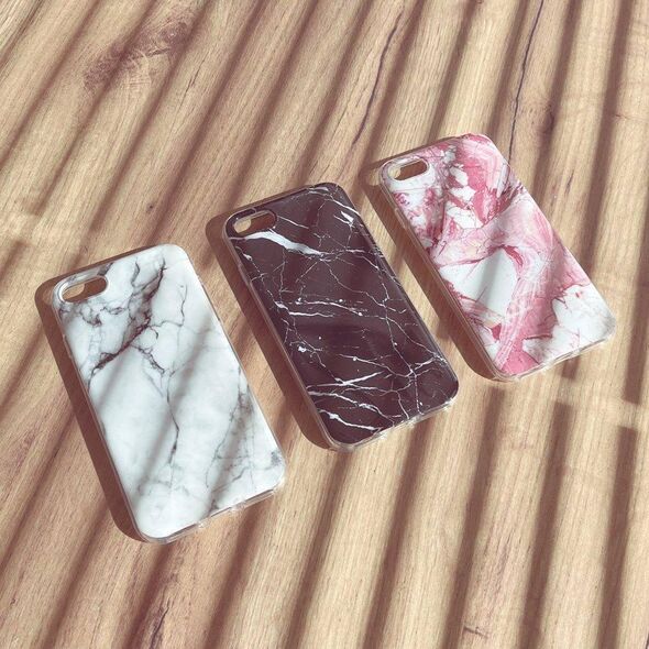 Wozinsky Wozinsky Marble żelowe etui pokrowiec marmur Samsung Galaxy S22+ (S22 Plus) różowy