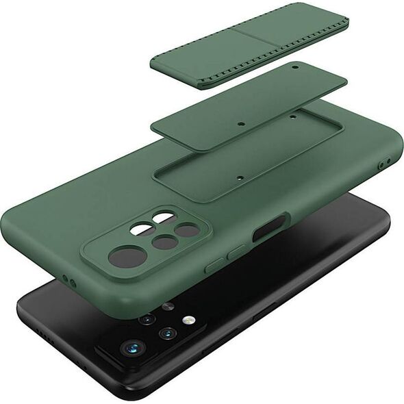 Wozinsky Wozinsky Kickstand Case elastyczne silikonowe etui z podstawką Xiaomi Poco M4 Pro 5G różowy