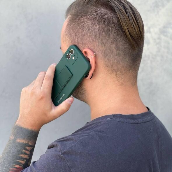 Wozinsky Wozinsky Kickstand Case elastyczne silikonowe etui z podstawką Xiaomi Poco M4 Pro 5G różowy