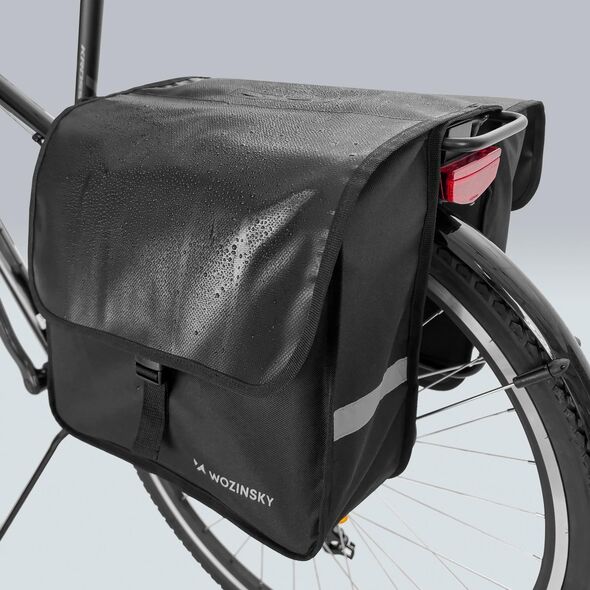 Wozinsky Wozinsky sakwa rowerowa na bagażnik podwójna 28 l czarna (WBB34BK)