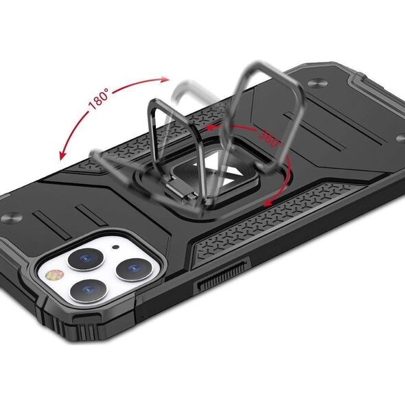 Wozinsky Wozinsky Ring Armor etui iPhone 14 Pro pancerny hybrydowy pokrowiec + magnetyczny uchwyt czarny