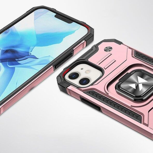 Wozinsky Wozinsky Ring Armor etui iPhone 14 Plus pancerny pokrowiec uchwyt magnetyczny ring złote