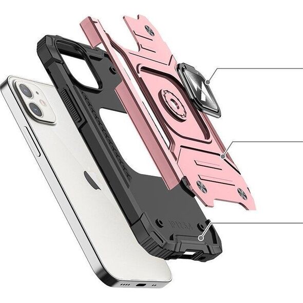 Wozinsky Wozinsky Ring Armor etui iPhone 14 Plus pancerny pokrowiec uchwyt magnetyczny ring złote