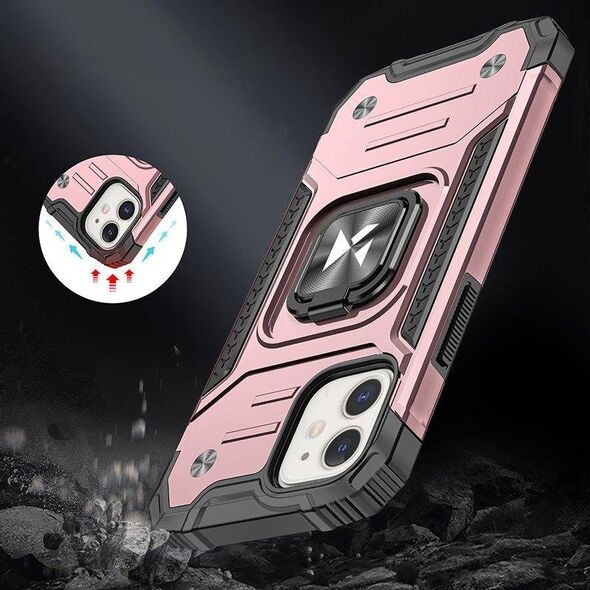 Wozinsky Wozinsky Ring Armor etui iPhone 14 Plus pancerny pokrowiec uchwyt magnetyczny ring złote