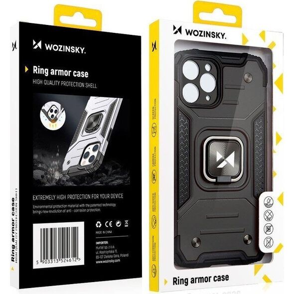 Wozinsky Wozinsky Ring Armor etui iPhone 14 Plus pancerny pokrowiec uchwyt magnetyczny ring złote