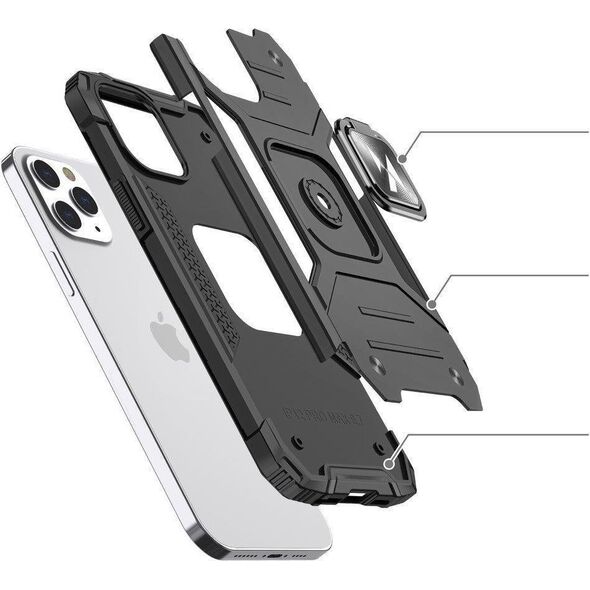 Wozinsky Wozinsky Ring Armor etui iPhone 14 Pro Max pancerny pokrowiec uchwyt magnetyczny ring czerwone