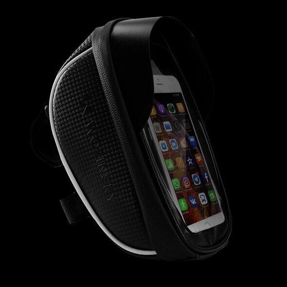 Wozinsky Wozinsky Torba rowerowa na kierownicę pokrowiec na telefon 1L czarny (WBB16BK) () - 63967-uniw