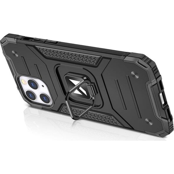 Wozinsky Wozinsky Ring Armor pancerne hybrydowe etui pokrowiec + magnetyczny uchwyt iPhone 13 srebrny