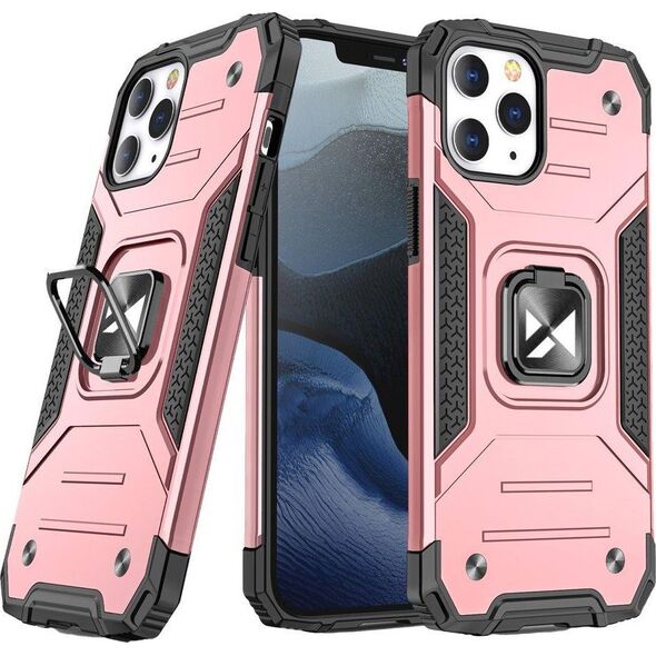 Wozinsky Wozinsky Ring Armor pancerne hybrydowe etui pokrowiec + magnetyczny uchwyt iPhone 13 mini rose