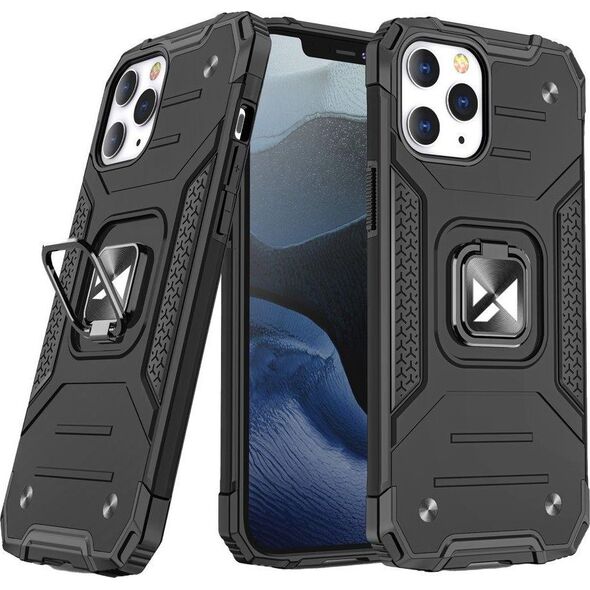 Wozinsky Wozinsky Ring Armor Pancerne Hybrydowe Etui Pokrowiec + Magnetyczny Uchwyt Iphone 13 Pro Max Czarny