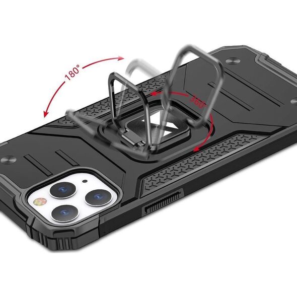 Wozinsky Wozinsky Ring Armor Pancerne Hybrydowe Etui Pokrowiec + Magnetyczny Uchwyt Iphone 13 Pro Max Czarny