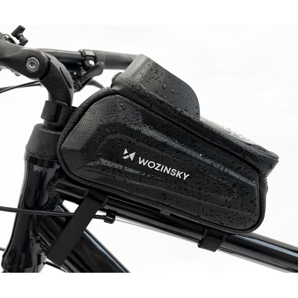 Wozinsky Wozinsky Torba rowerowa na ramę 1,7l pokrowiec na telefon czarny (WBB28BK)