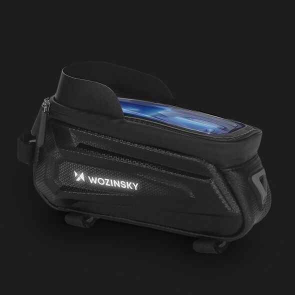 Wozinsky Wozinsky Torba rowerowa na ramę 1,7l pokrowiec na telefon czarny (WBB28BK)