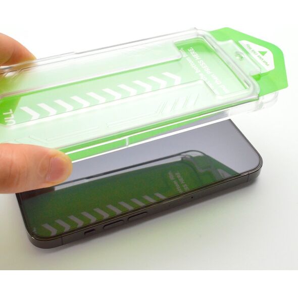 Wozinsky Szkło hartowane 9H z ramką montażową do iPhone 15 Pro Wozinsky Premium Glass - czarne