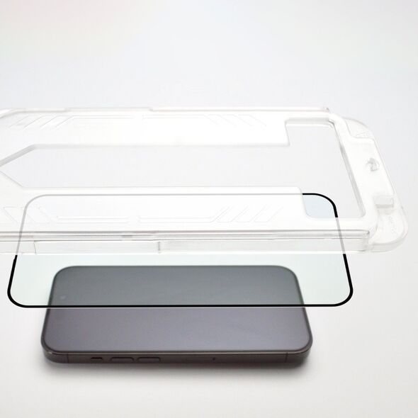 Wozinsky Szkło hartowane 9H z ramką montażową do iPhone 14 Wozinsky Premium Glass - czarne