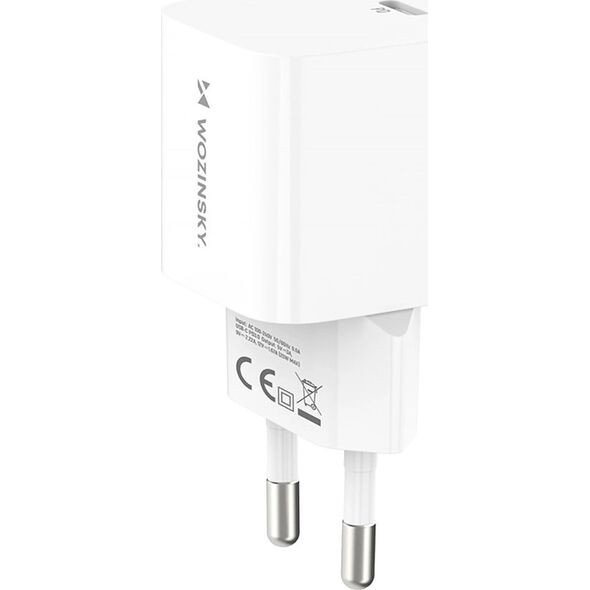 Ładowarka Wozinsky Ładowarka sieciowa Wozinsky CMWCS USB-C PD 20W - biała
