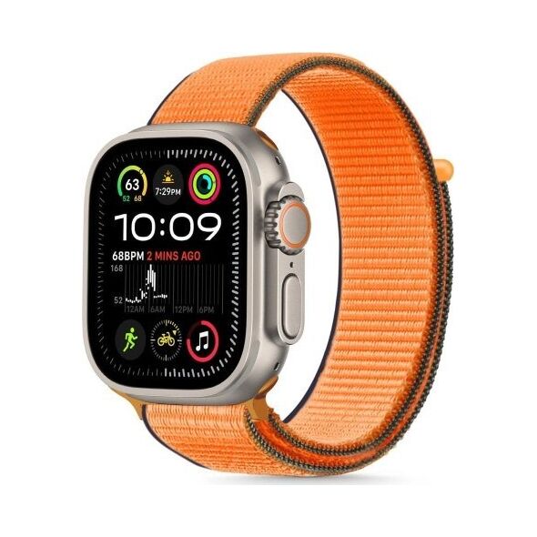 Tech-Protect TECH-PROTECT NYLON APPLE WATCH 6 / 7 / 8 / 9 / 10 / SE / ULTRA 1 / 2 (44 / 45 / 46 / 49 MM) KUMQUAT