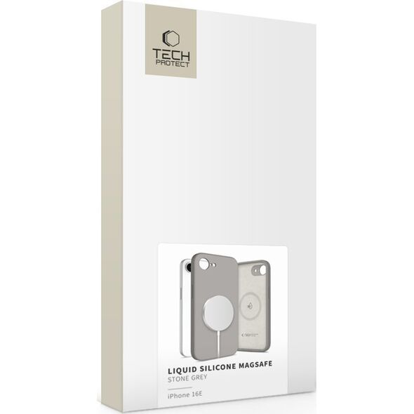 TECH-PROTECT LIQUID SILICONE MAGSAFE IPHONE 16E STONE GREY