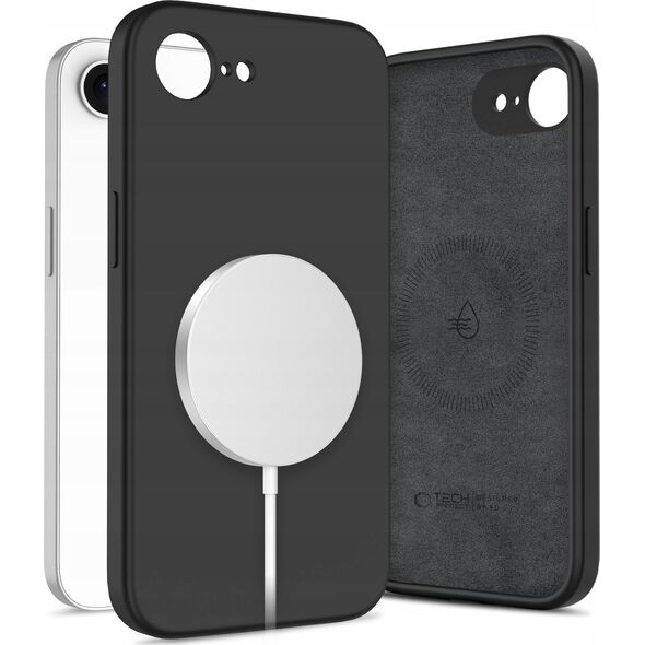 TECH-PROTECT LIQUID SILICONE MAGSAFE IPHONE 16E BLACK