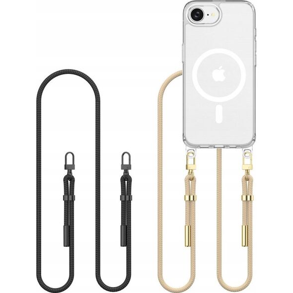 TECH-PROTECT FLEXAIR CHAIN MAGSAFE IPHONE 16E BLACK & TAUPE