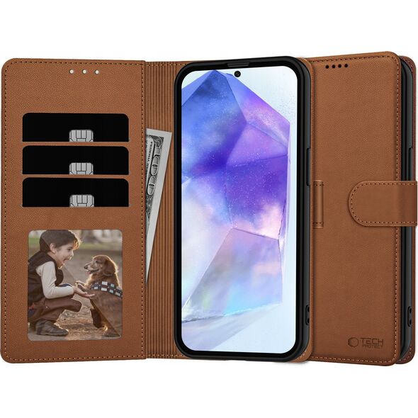 TECH-PROTECT WALLET GALAXY A56 5G BROWN