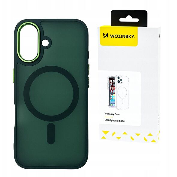 Etui Wozinsky Fashion Case MagSafe na Samsung Galaxy S25+ - zielone