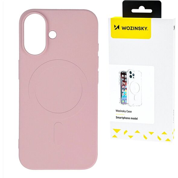 Wozinsky Liquid Silicone Case MagSafe Samsung Galaxy S24 FE Light pink