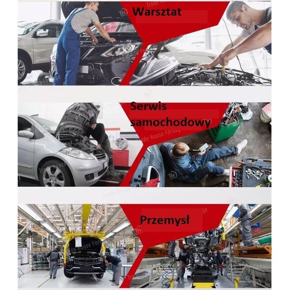 Zestaw kluczy oczkowych dwustronnych z grzechotką 6el. (8-19mm) na płachcie