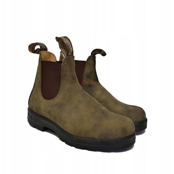 Blundstone Elastic Sided Boot Lined 585-RUSTIC Brązowe 48