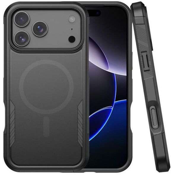 Etui Dux Ducis Skin X Pro na iPhone 17 Pro Max z portfelem, kompatybilne z MagSafe - czarne