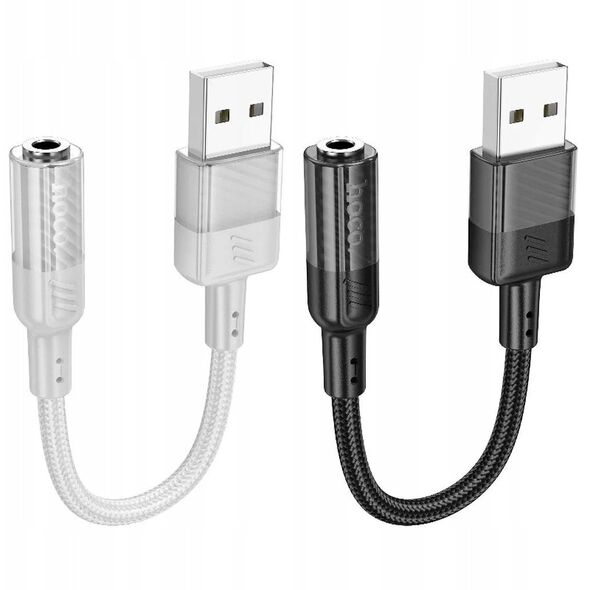 HOCO adapter AUX USB A do Jack 3,5mm (żeński) Spirit LS37 czany